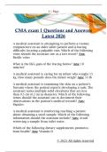 CMA exam 1 Questions and Answers  Latest 2026 