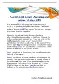 Colibri Real Estate Questions and  Answers Latest 2026 