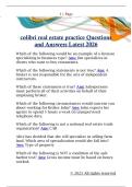 colibri real estate practice Questions  and Answers Latest 2026
