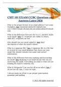 CSIT 101 CCBC Digital Literacy  Questions and Answers Latest 2026