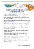 D393 Study Guide Questions and  Answers Latest 2026