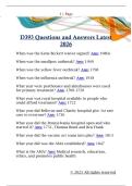D393 Questions and Answers Latest  2026 