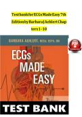 ECGs Made Easy 6th Edition Test Bank &ndash; Barbara Aehlert &ndash; 2025 ECG Interpretation Practice Questions & Study Guide