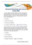 hesi psych Questions and Answers  Latest 2026