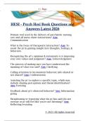 HESI - Psych Hesi Book Questions and  Answers Latest 2026