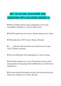 MKT 315 ACTUAL EXAM PAPER 2026 QUESTIONS WITH SOLUTIONS GRADED A&plus;