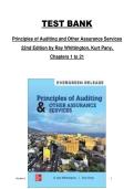 Principles of Auditing and Other Assurance Services Test Bank &mdash; 22nd Edition by Ray Whittington & Kurt Pany &mdash; Complete Test Bank for Chapters 1&ndash;21