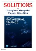 Solution -  Principles of Managerial Finance 16th Edition by Chad J&period; Zutter &vert; All Chapters&period;
