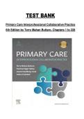 Primary Care&colon; Interprofessional Collaborative Practice Test Bank &mdash; 6th Edition by Terry Mahan Buttaro &mdash; Complete Test Bank for Chapters 1&ndash;228
