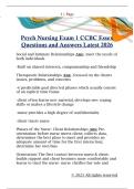 Psych Nursing Exam 1 CCBC Essex  Questions and Answers Latest 2026