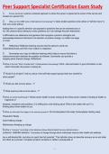 CERTIFIED RECOVERY PEER SPECIALIST QUESTIONS WITH  CORRECT SOLUTIONS  GUARANTEED SUCCESS&period;