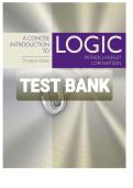 TEST BANK FOR A CONCISE INTRODUCTION TO LOGIC 13TH EDITION BY PATRICK J&period; HURLEY&comma; LORI WATSON