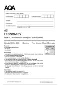 AQA AS LEVEL MAY JUNE 2025 ECONOMICS PAPER 2 QUESTION PAPER