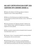 MLS ASCP CERTIFICATION EXAM SCRIPT 2026 QUESTIONS WITH ANSWERS GRADED A&plus;