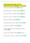 EAWS Test Study Guide ACTUAL  QUESTIONS AND CORRECT ANSWERS