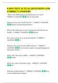 EAWS TEST ACTUAL QUESTIONS AND  CORRECT ANSWERS -