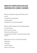 MMSC490 CERTIFICATION EXAM 2026 QUESTIONS WITH CORRECT ANSWERS