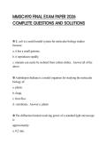 MMSC490 FINAL EXAM PAPER 2026 COMPLETE QUESTIONS AND SOLUTIONS