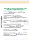 ASBOG Exam Questions and Answers &lpar;100&percnt;  Correct Answers&rpar; Already Graded A&plus; 