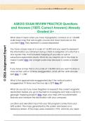 ASBOG EXAM REVIEW PRACTICE Questions  and Answers &lpar;100&percnt; Correct Answers&rpar; Already  Graded A&plus;