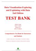 Test Bank &mdash; Data Visualization&colon; Exploring and Explaining with Data&comma; 2nd Edition &mdash; Jeffrey D&period; Camm&comma; James J&period; Cochran&comma; Michael J&period; Fry & Jeffrey W&period; Ohlmann &mdash; ISBN 9780357929766 &mdash; Latest Update 2025&sol;2026 &mdash; &lpar;All Chapters Covered 1&ndash;9&rpar;