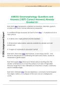 ASBOG Geomorphology Questions and  Answers &lpar;100&percnt; Correct Answers&rpar; Already  Graded A&plus; 