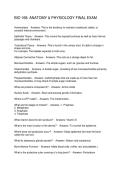 BIO 168 ANATOMY & PHYSIOLOGY FINAL EXAM
