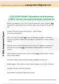 CLST 2102 EXAM 3 Questions and Answers  &lpar;100&percnt; Correct Answers&rpar; Already Graded A&plus; 