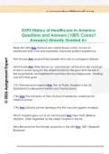 D393 History of Healthcare in America  Questions and Answers &lpar;100&percnt; Correct  Answers&rpar; Already Graded A&plus;