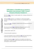 D393 History of Healthcare in America  Questions and Answers &lpar;100&percnt; Correct  Answers&rpar; Already Graded A&plus; 