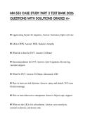 MN 553 CASE STUDY PART 3 TEST BANK 2026 QUESTIONS WITH SOLUTIONS GRADED A&plus;