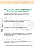 Fdny p-99 c of f Questions and Answers &lpar;100&percnt;  Correct Answers&rpar; Already Graded A&plus;