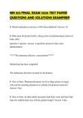 MN 553 FINAL EXAM 2026 TEST PAPER QUESTIONS AND SOLUTIONS EXAMPREP