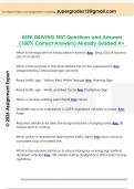 USFK DRIVING TEST Questions and Answers  &lpar;100&percnt; Correct Answers&rpar; Already Graded A&plus;