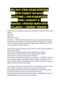 WGU D491 FINAL EXAM QUESTIONS WITH CORRECT DETAILED SOLUTIONS&vert;&vert;100&percnt; GUARANTEED PASS&vert;&vert;ALREADY A&plus; GRADED&vert;&vert;UPDATED 2026D&sol;2027 SYLLABUS&vert;&vert;<<NEWEST VERSION>>
