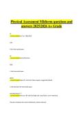 Physical Assessment Midterm Exam &vert; Verified Practice Questions & Correct Detailed Answers &vert; 2025&sol;2026 A&plus; Grade