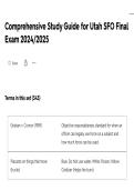 Comprehensive Study Guide for Utah SFO Final Exam 2024&sol;2025