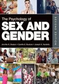 Test Bank for The Psychology of Sex and Gender 2nd Edition by Jennifer Katherine Bosson&comma; Camille Buckner and Joseph Alan Vandello isbn-9781544393995