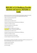 RQI 2025 ACLS Healthcare Provider Exam &vert; Verified Practice Questions & Correct Detailed Answers &vert; 2025&sol;2026 A&plus; Grade