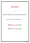 Test Bank -  A Speaker's Guidebook&comma; Text and Reference&comma; 8th edition by Dan O'Hair&comma; Rob Stewart&comma; Hannah Rubenstein &vert; All Chapters&period;
