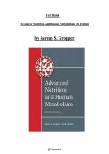 Test Bank  -  Advanced Nutrition and Human Metabolism&comma; 7th Edition Sareen S&period; Gropper&comma; Jack L&period; Smith & Timothy P&period; Carr&comma; 2018 &vert; ISBN 9781305627857  &vert;  All Chapters Covered &period;