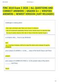FINC 3610 Exam 3 2026 &vert; ALL QUESTIONS AND  CORRECT ANSWERS &vert; GRADED A&plus; &vert; VERIFIED  ANSWERS &vert; NEWEST VERSION &lpar;JUST RELEASED&rpar;  