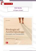 Biological Anthropology&colon; Concepts and Connections &lpar;3rd Edition&rpar; &ndash; Verified Test Bank by Agust&iacute;n Fuentes &lpar;All Chapters Included&rpar;