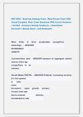 MGT 8803 - Business Strategy Exam &vert; Most Recent Exam 2026  Actual Complete  Real  Exam Questions With Correct Answers                      &lpar; Verified   Answers&rpar; Already Graded A&plus; &vert; Guaranteed               Success&excl;&excl; &vert; Newest Exam &vert; Just Released&excl;&excl; 