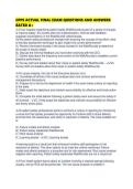 CPPS ACTUAL FINAL EXAM QUESTIONS AND ANSWERS RATED A&plus;