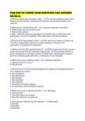 CQIB END OF COURSE EXAM QUESTIONS AND ANSWERS RATED A&plus;