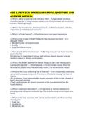 CQIB LATEST 2026 CORE EXAM MANUAL QUESTIONS AND ANSWERS RATED A&plus;