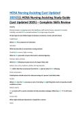 HOSA Nursing Assisting Study Guide 2025 &ndash; Complete Skills Review