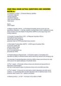 CQIB FINAL EXAM ACTUAL QUESTIONS AND ANSWERS RATED A&plus;