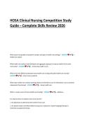 HOSA Clinical Nursing Competition 2026 &ndash; Complete Skills Review